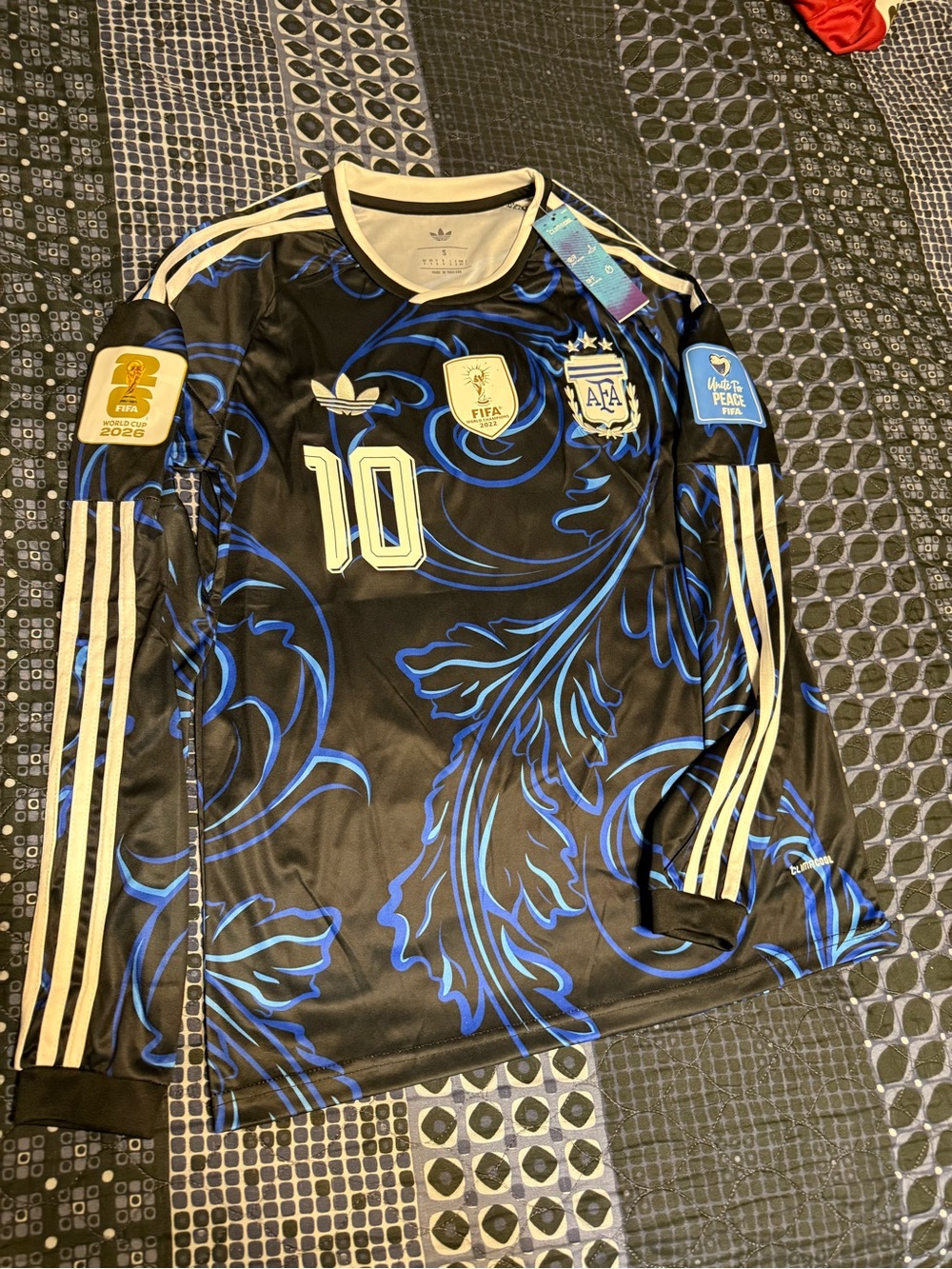 Argentina soccer lionel messi brand new soccer jersey world cup 2026 football
